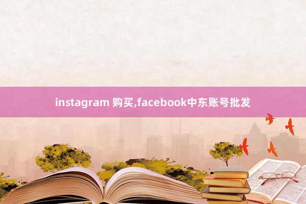 instagram 购买，facebook中东账号批发